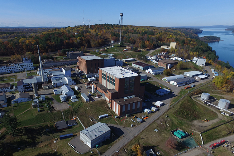 Aerial view of Chalk River Laboratories